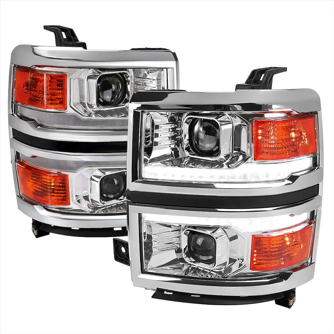 2LHP-SIV14-C-SQ-RS – SPEC-D TUNIN Headlight Assembly, Projector Beam With Daytime Running Light/ Switchback Sequentia...